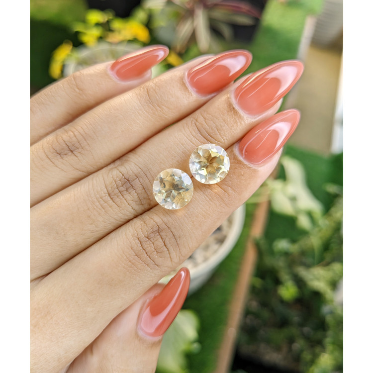 6.37 Ct.Tw. Citrine Pair from Brazil