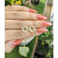 6.37&nbsp;Ct.Tw.Total Carat Weight Citrine Pair from Brazil Life Style