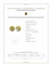 6.45 Ct.Tw.Total Carat Weight Yellow Citrine Pair from Brazil Scan Report
