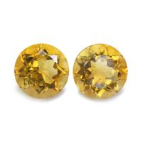 5.65 Ct.Tw. Round Citrine Pair