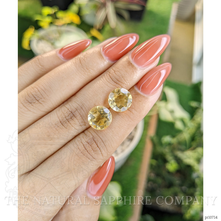 6.52 Ct.Tw. Citrine Pair from Brazil