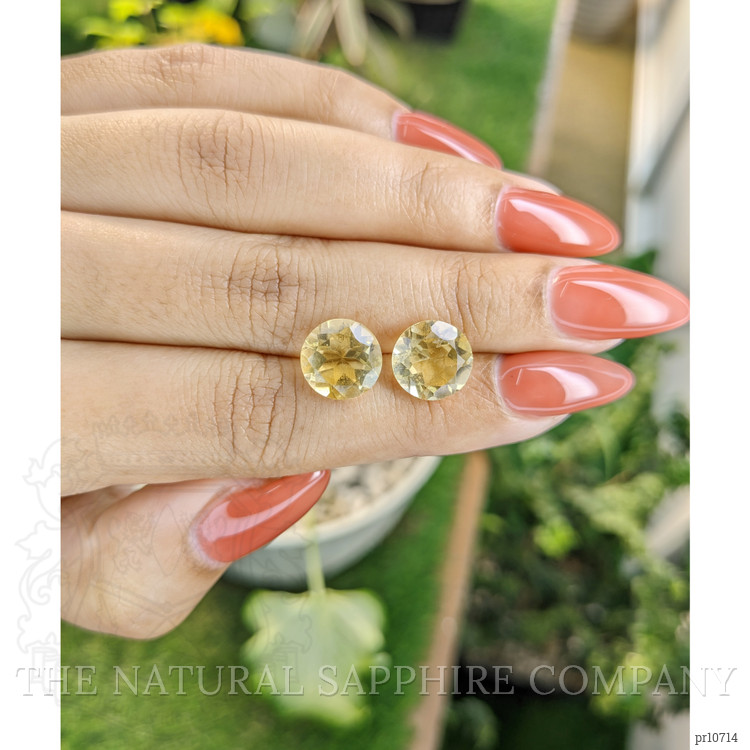 6.52 Ct.Tw. Citrine Pair from Brazil