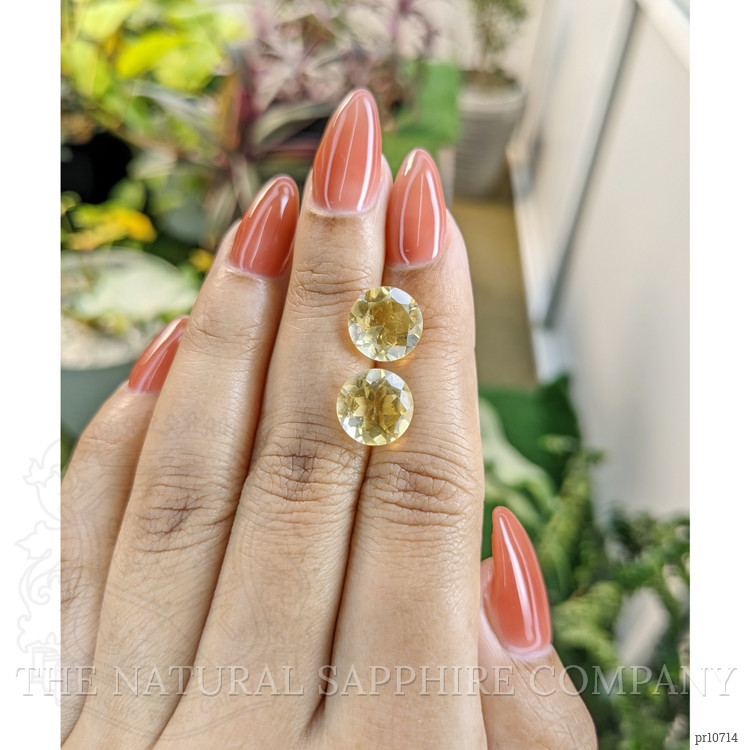6.52 Ct.Tw. Citrine Pair from Brazil
