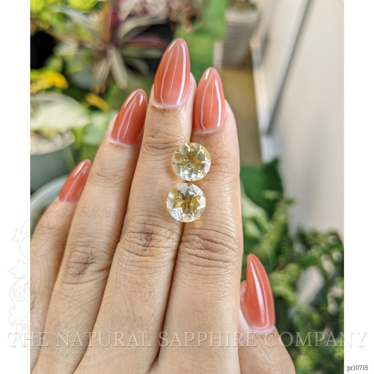 5.95 Ct.Tw. Citrine Pair from Brazil