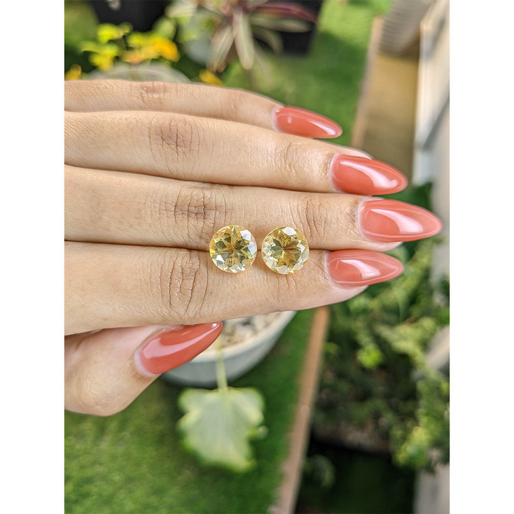 6.77 Ct.Tw. Citrine Pair from Brazil