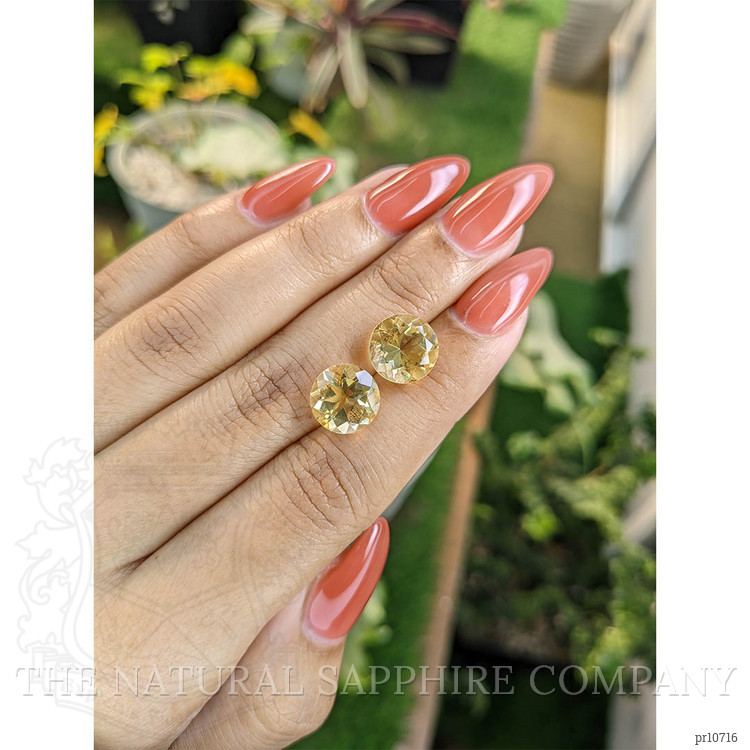 6.77 Ct.Tw. Citrine Pair from Brazil