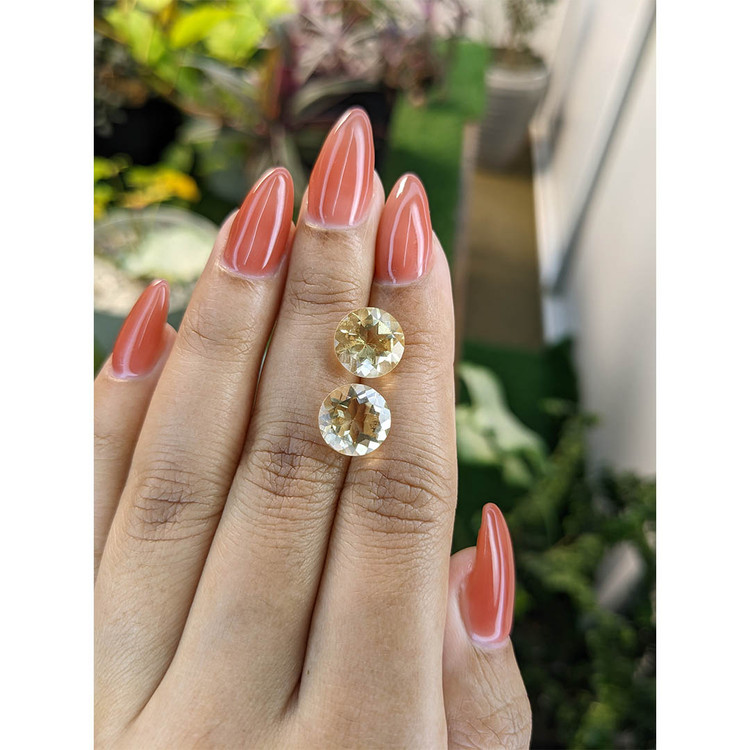 6.39 Ct.Tw. Citrine Pair from Brazil