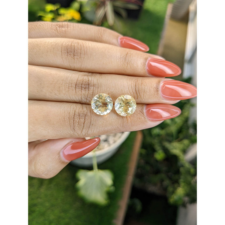 6.39 Ct.Tw. Citrine Pair from Brazil