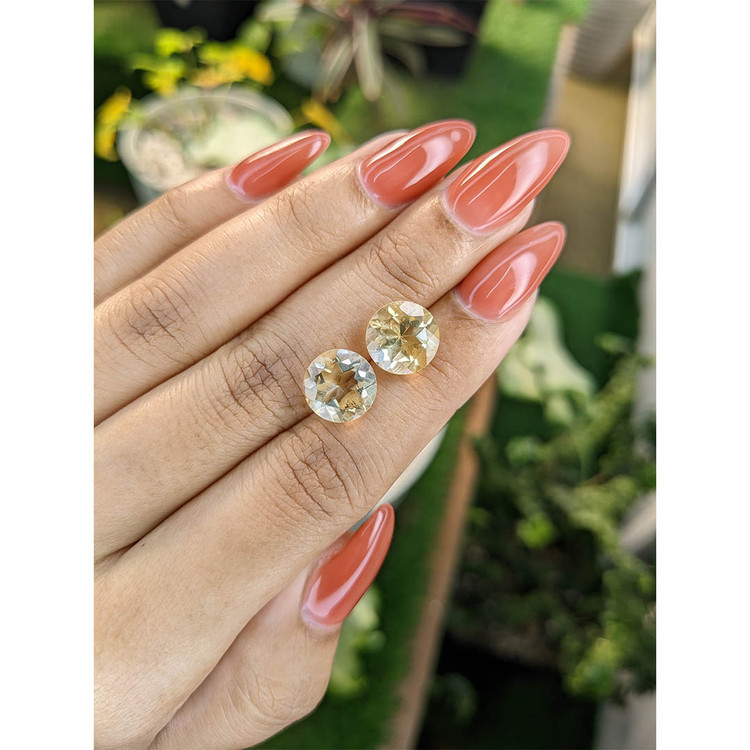 6.39 Ct.Tw. Citrine Pair from Brazil