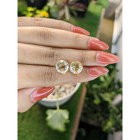 6.39 Ct.Tw.Total Carat Weight Citrine Pair from Brazil Life Style