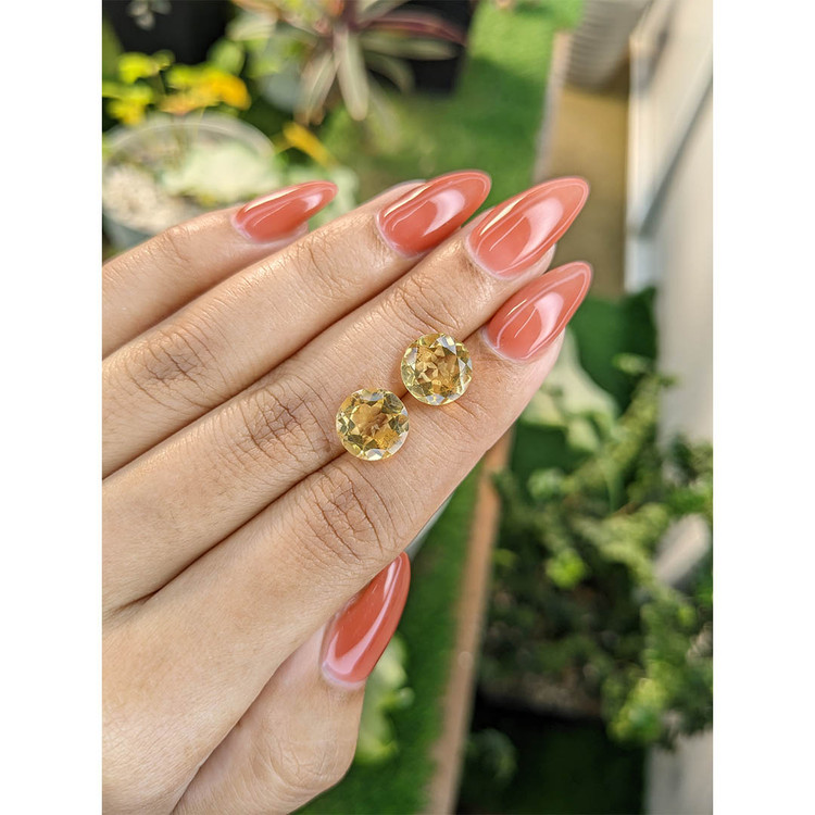 5.99 Ct.Tw. Citrine Pair from Brazil
