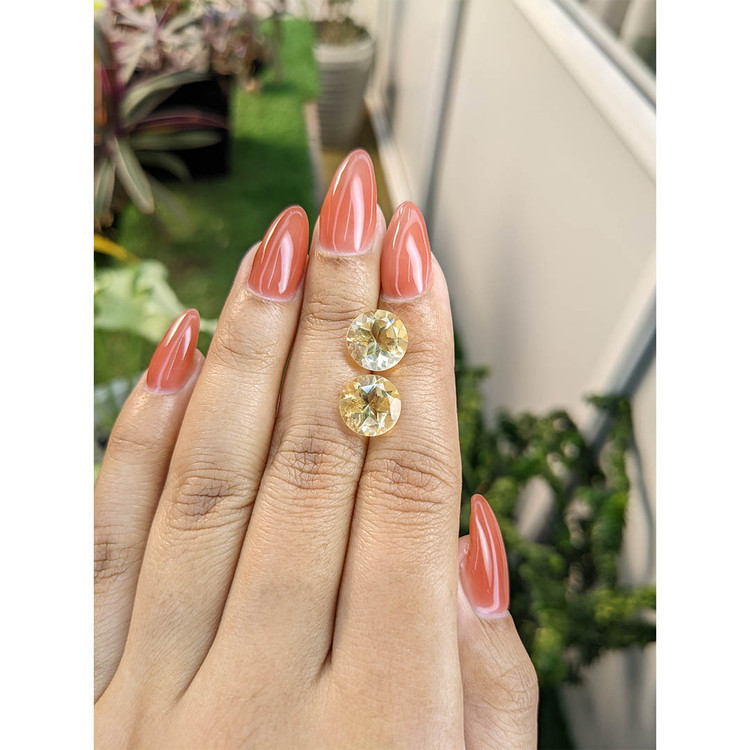 6.29 Ct.Tw. Citrine Pair from Brazil