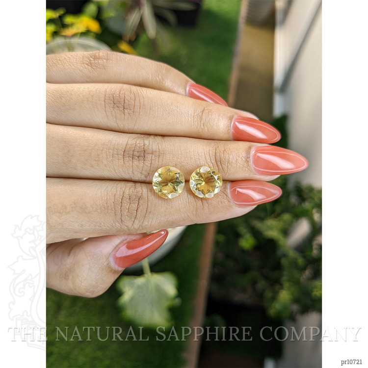 6.46 Ct.Tw. Citrine Pair from Brazil