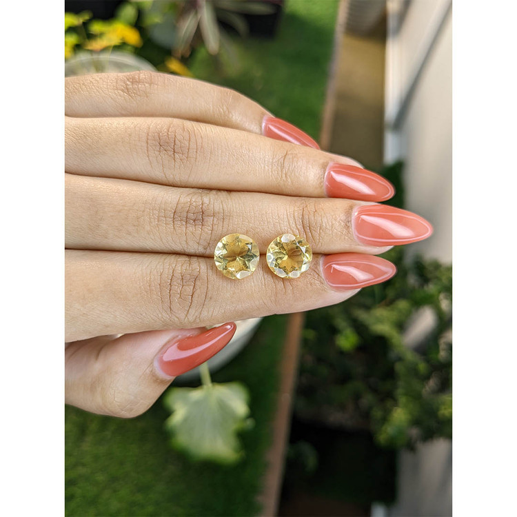 6.46 Ct.Tw. Citrine Pair from Brazil