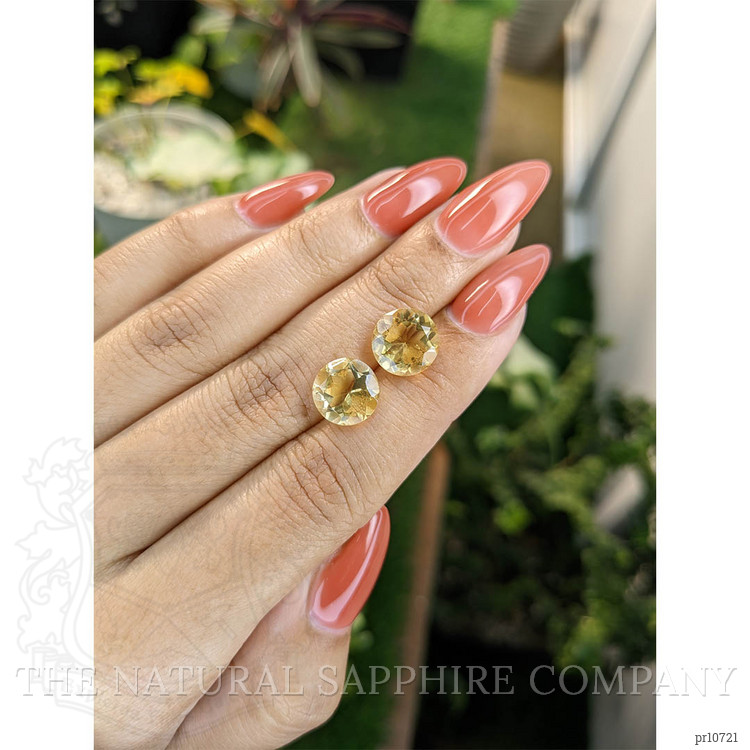 6.46 Ct.Tw. Citrine Pair from Brazil