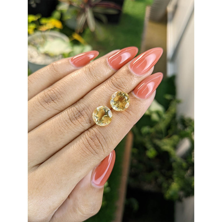 6.46 Ct.Tw. Citrine Pair from Brazil