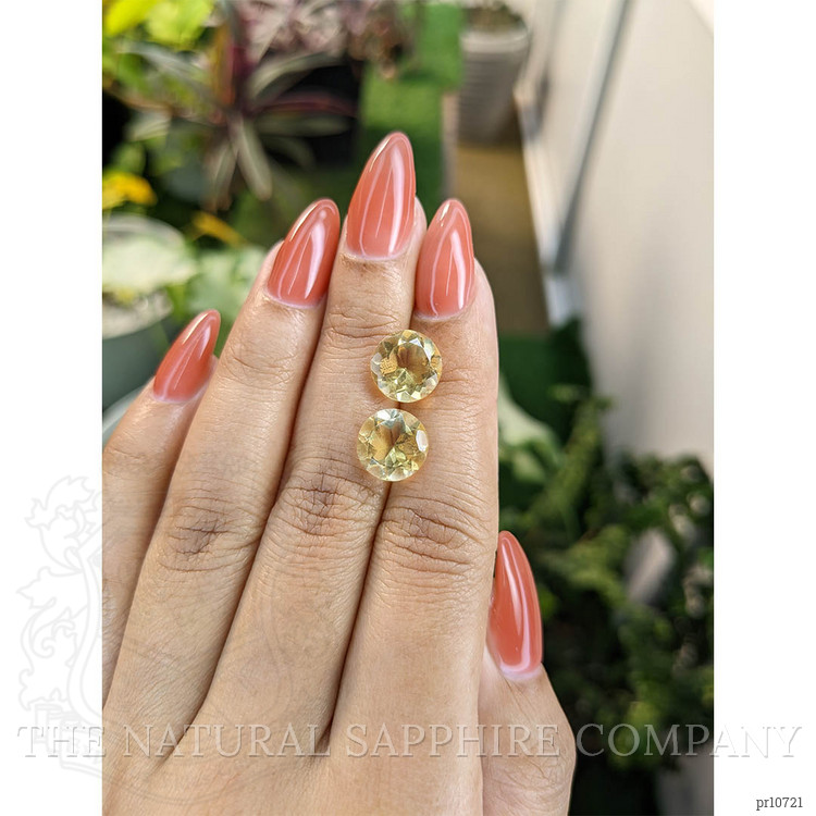 6.46 Ct.Tw. Citrine Pair from Brazil