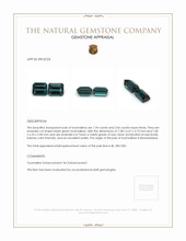 4.00&nbsp;Ct.Tw.Total Carat Weight Tourmaline Pair from Mozambique Appraisal