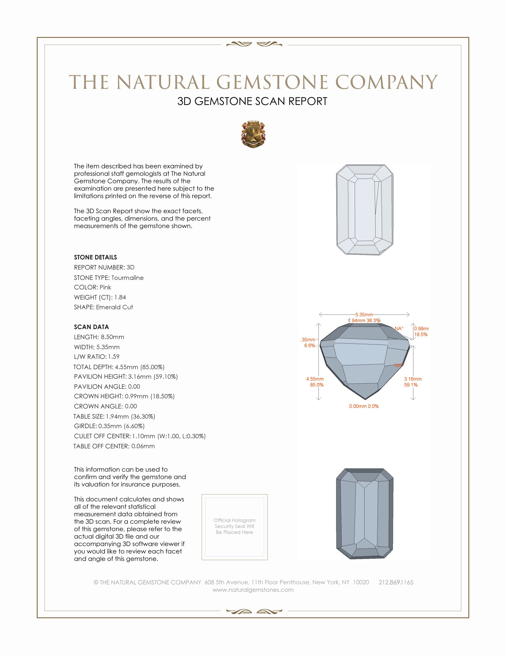 3.68 Ct.Tw. Tourmaline Pair from Mozambique