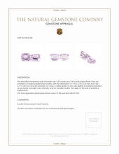 4.97&nbsp;Ct.Tw.Total Carat Weight Kunzite Pair from Afghanistan Appraisal