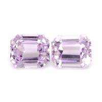 4.97 Ct.Tw.Total Carat Weight Kunzite Pair from Afghanistan Video