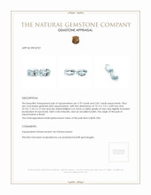 5.60 Ct.Tw.Total Carat Weight Aquamarine Pair from Brazil Appraisal