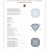 8.02 Ct.Tw.Total Carat Weight Kunzite Pair from Afghanistan 3 D Scan Report
