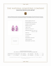 10.91&nbsp;Ct.Tw.Total Carat Weight Kunzite Pair from Afghanistan Scan Report