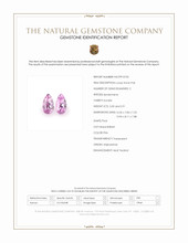 10.91 Ct.Tw.Total Carat Weight Kunzite Pair from Afghanistan Scan Report