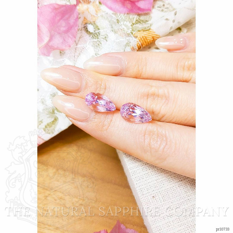 10.91 Ct.Tw. Kunzite Pair from Afghanistan