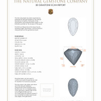 10.91 Ct.Tw.Total Carat Weight Kunzite Pair from Afghanistan 3 D Scan Report