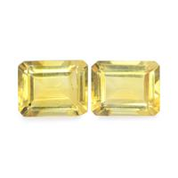 5.81 Ct.Tw. Emerald Cut Citrine Pair