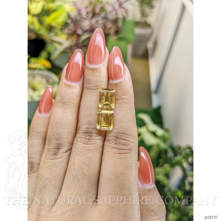 5.81 Ct.Tw. Citrine Pair from Brazil
