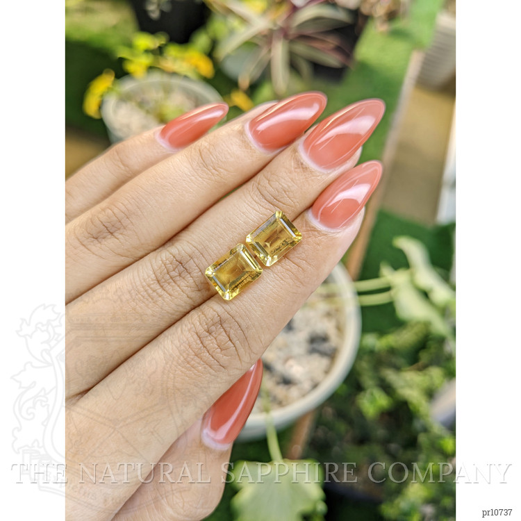 5.81 Ct.Tw. Citrine Pair from Brazil