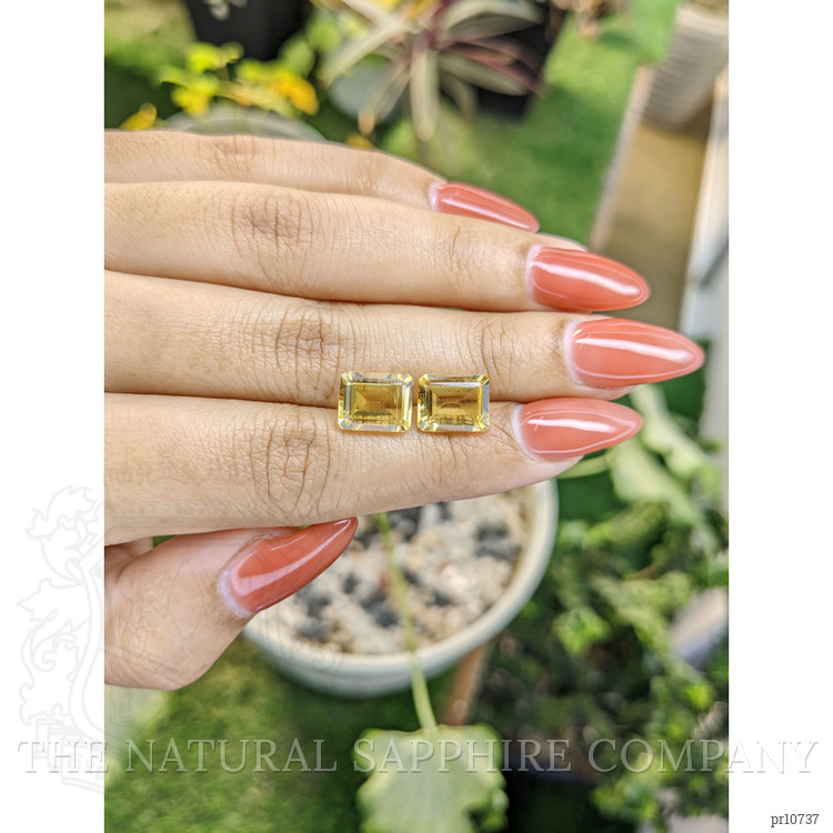 5.81 Ct.Tw. Citrine Pair from Brazil