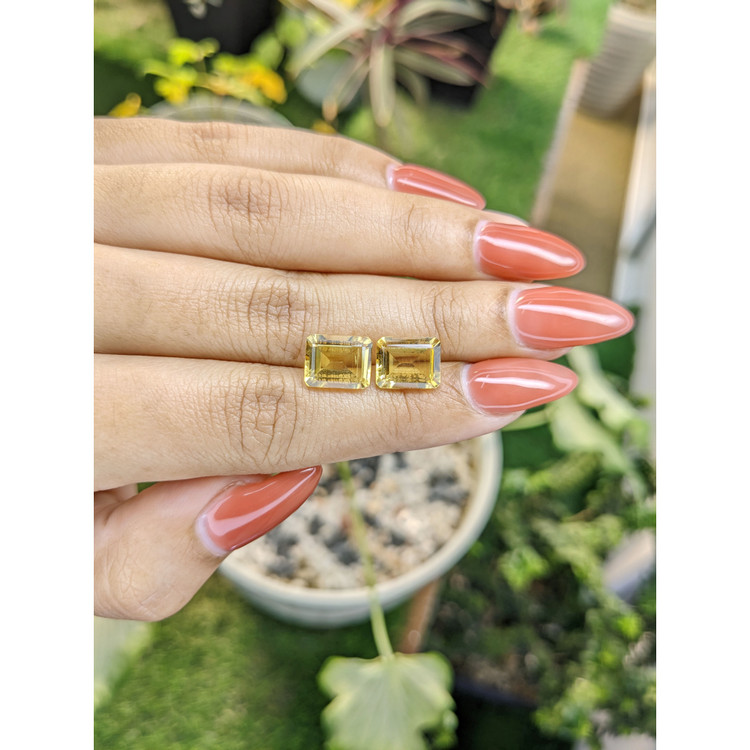 5.81 Ct.Tw. Citrine Pair from Brazil