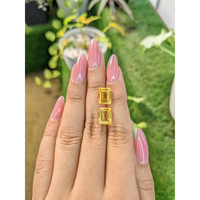 6.38&nbsp;Ct.Tw.Total Carat Weight Citrine Pair from Brazil Life Style