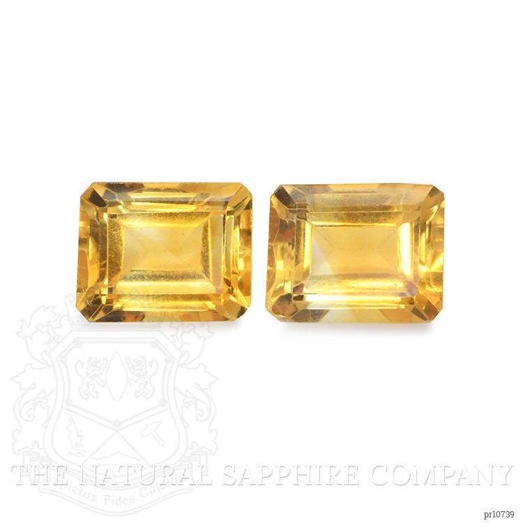 6.96 Ct.Tw. Citrine Pair from Brazil