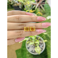 6.96&nbsp;Ct.Tw.Total Carat Weight Citrine Pair from Brazil Life Style