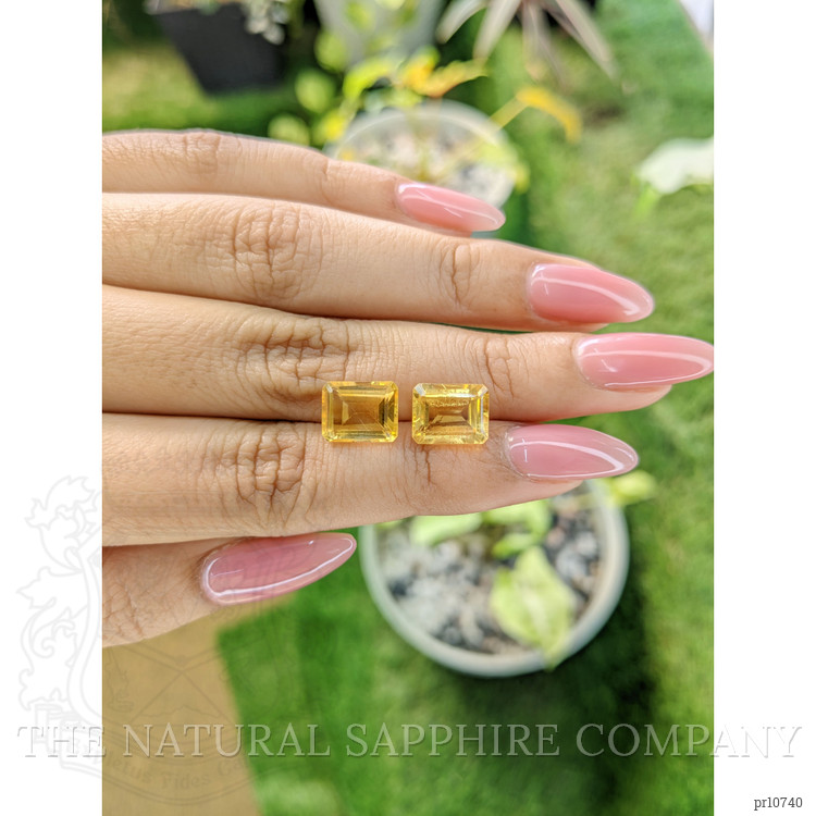 6.37 Ct.Tw. Citrine Pair from Brazil