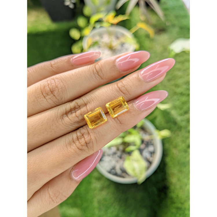 6.37 Ct.Tw. Citrine Pair from Brazil