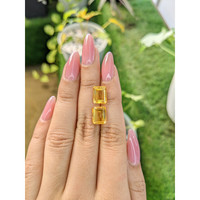 6.37 Ct.Tw.Total Carat Weight Citrine Pair from Brazil Life Style