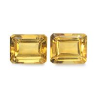 7.43 Ct.Tw.Total Carat Weight Citrine Pair from Brazil Image