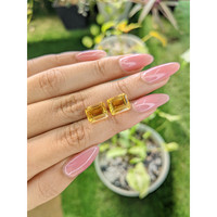 7.43 Ct.Tw.Total Carat Weight Citrine Pair from Brazil Life Style