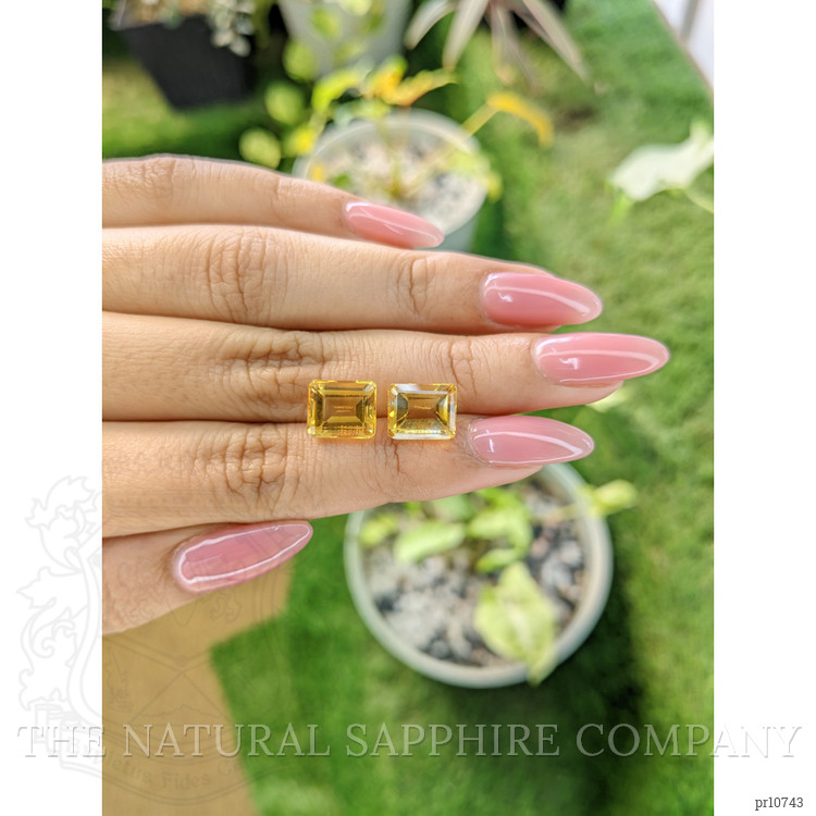 7.39 Ct.Tw. Citrine Pair from Brazil