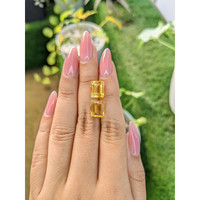 7.39 Ct.Tw.Total Carat Weight Citrine Pair from Brazil Life Style