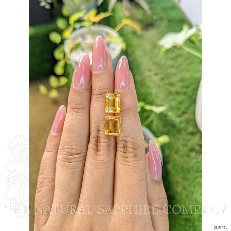 7.39 Ct.Tw. Citrine Pair from Brazil