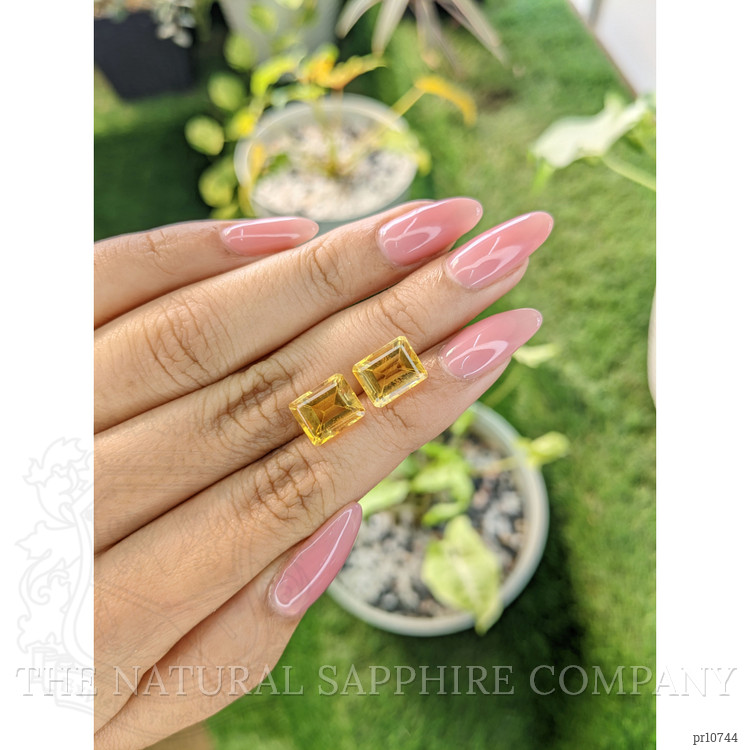 7.04 Ct.Tw. Citrine Pair from Brazil