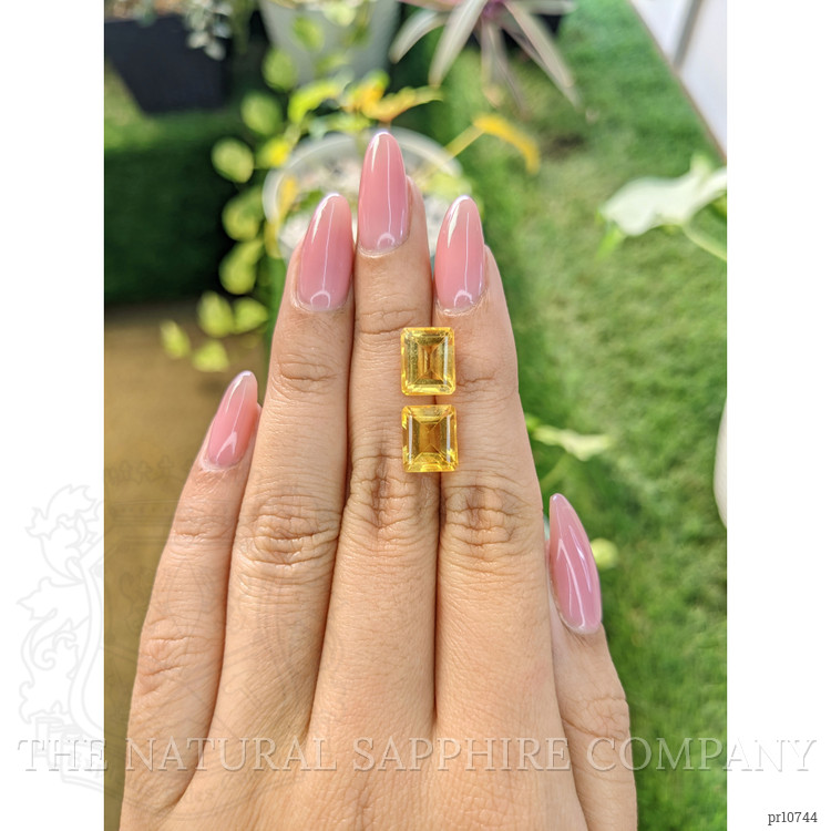7.04 Ct.Tw. Citrine Pair from Brazil