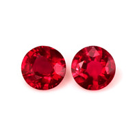 1.35 Ct.Tw.Total Carat Weight Ruby Pair from Mozambique Video